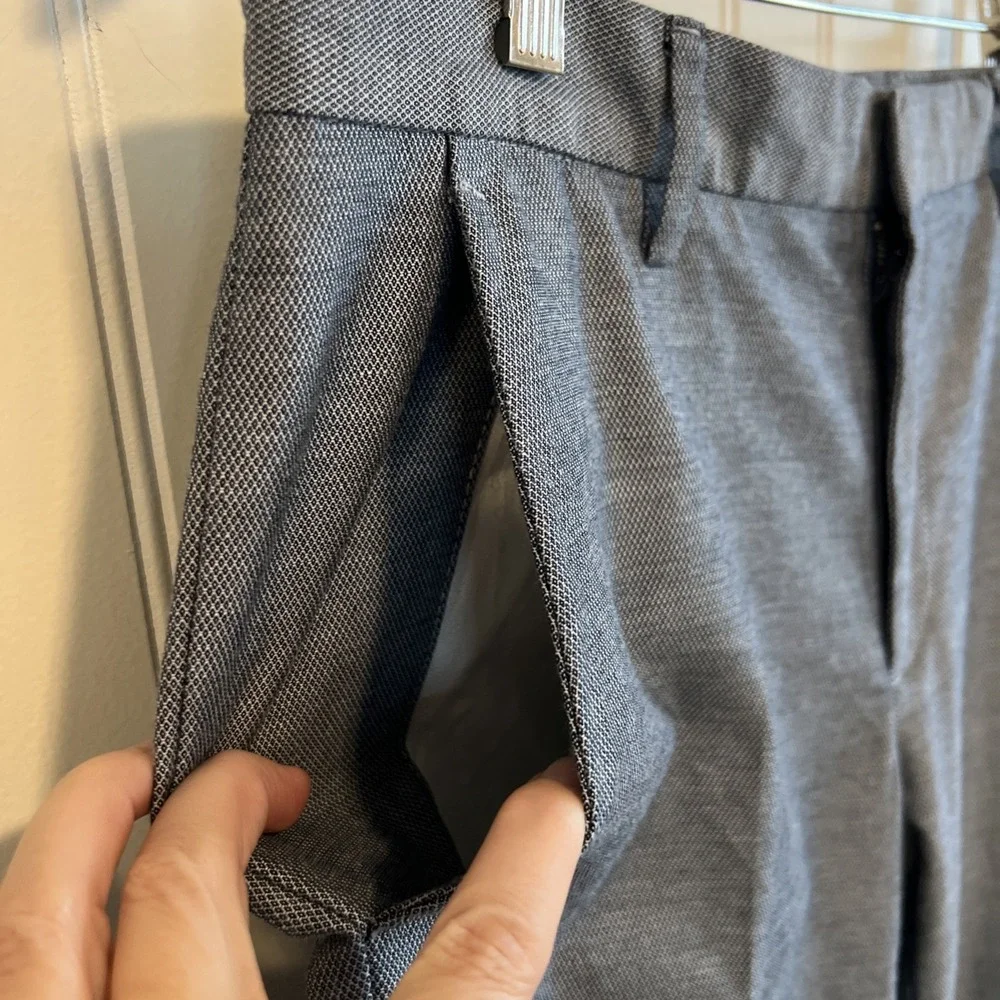 Hugo Boss Kaito Slim Fit‎ Trouser Stretch Men Size 34 Navy Gray Pattern